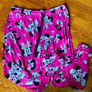 Disney Medium minnie Mouse pajama pants Pink